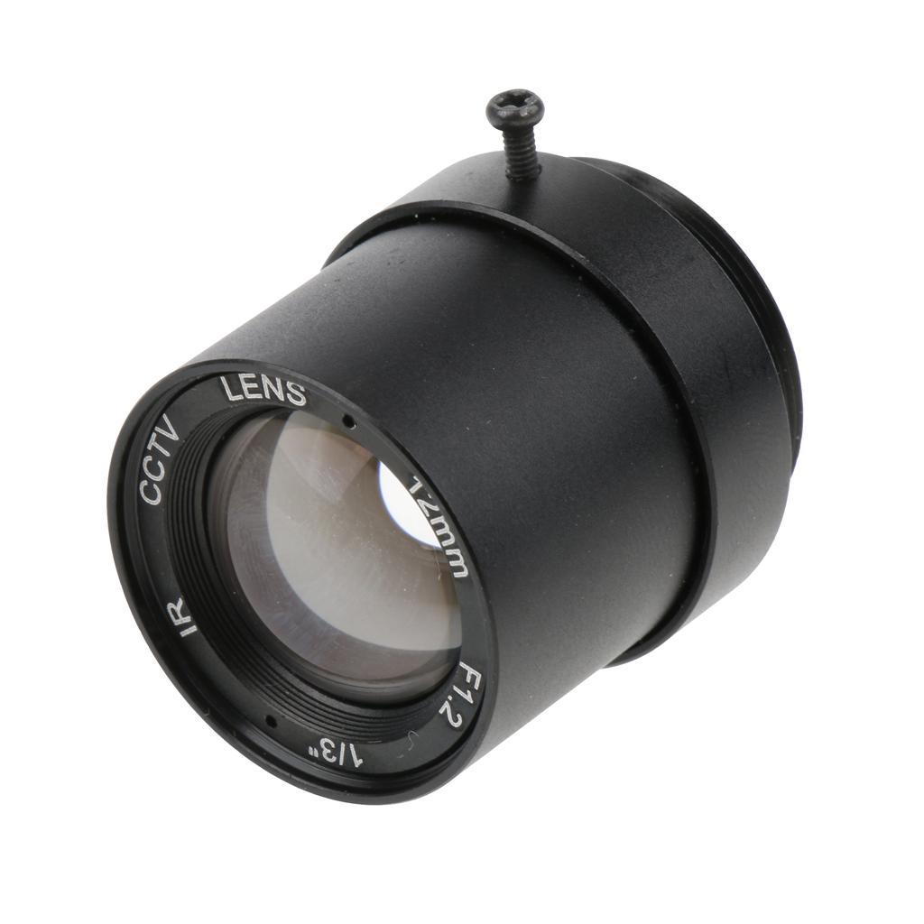 2 1/3" 12mm Fixed Iris CS Mount IR Board Lens for Security IP Camera