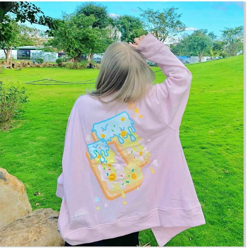 Áo khoác nỉ cardigan form rộng nút