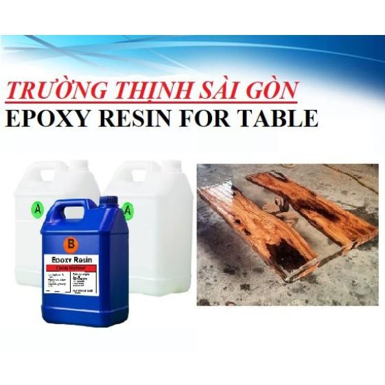 Thùng 20 Kg Keo Epoxy Resin Trong suốt Cao Cấp R79AB Làm Bàn Ghế - Trường Thịnh Sài Gòn