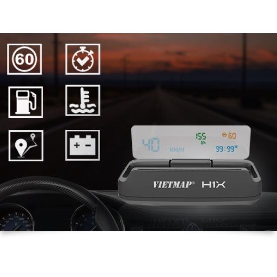 Vietmap H1X -- Màn hình HUD Cảnh báo giao thông - Hàng Chính hãng