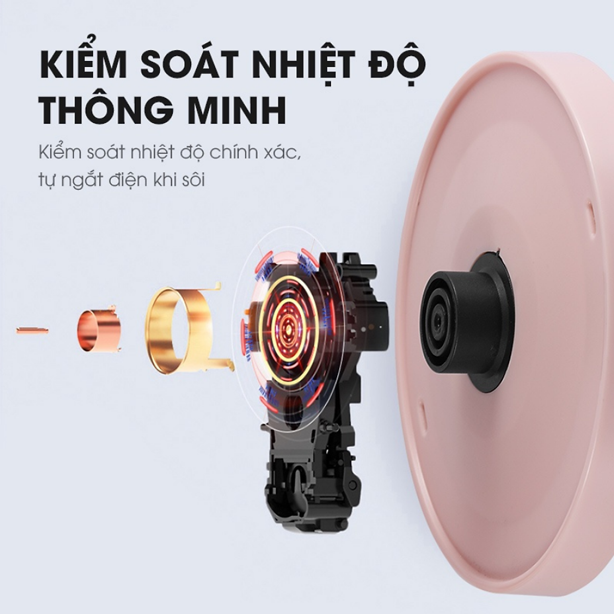 Ấm siêu tốc đun nước Cuckoo công suất cao 1500W tự ngắt điện khi sôi, 2 lớp cách nhiệt dung tích 2.5L, bảo hành 12 tháng - Ấm siêu tốc