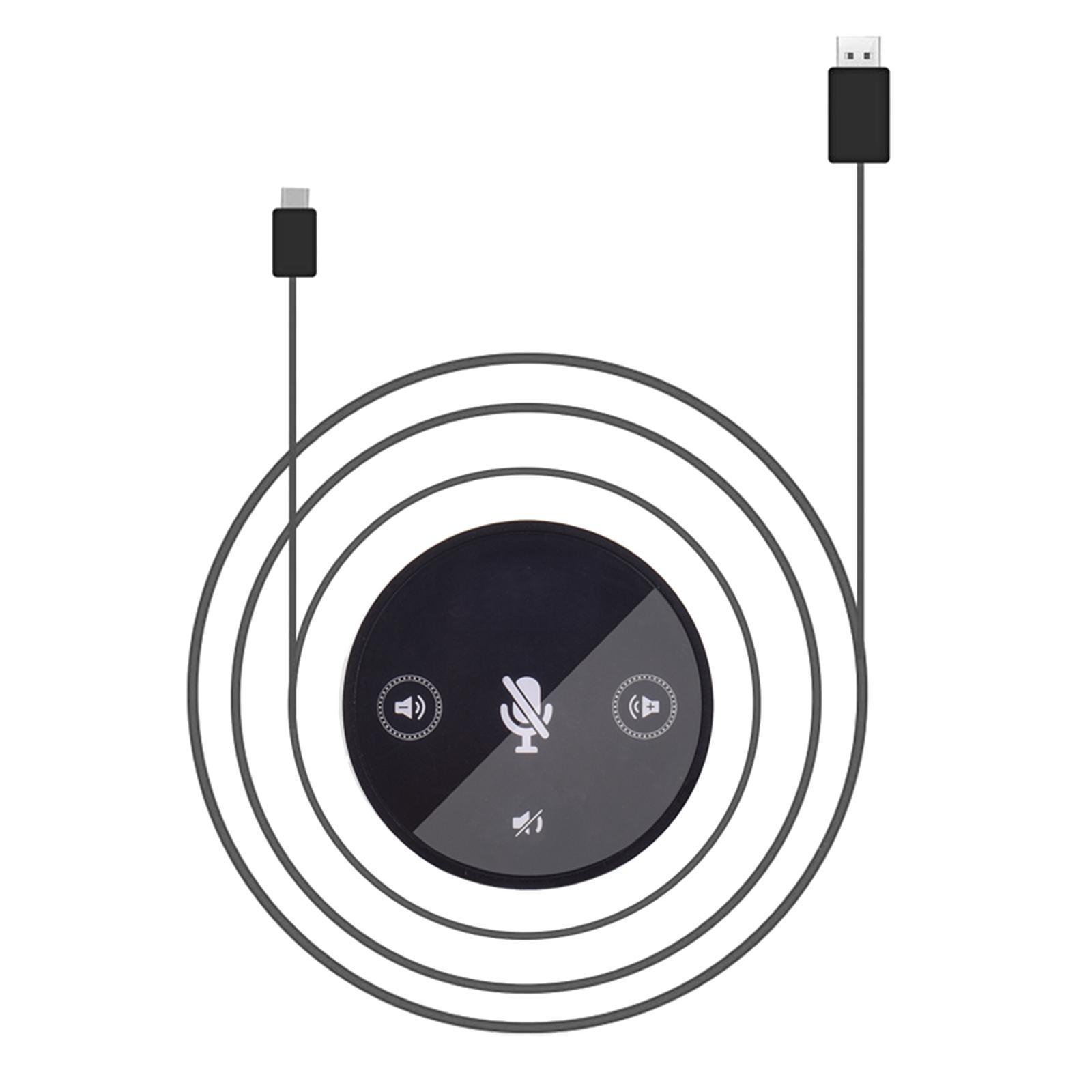 USB Microphone Bluetooth Computer Speakers with Microphone Voice Pickup Conference USB Microphone Desktop Mic for Recording Chatting People