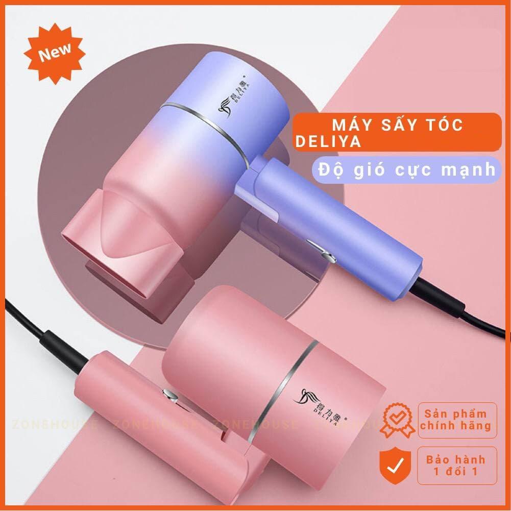 Máy Sấy Tóc 2 chiều Deliya -DLY-2600 màu Tím, gấp gọn tiện lợi, công suất cao tạo kiểu tóc