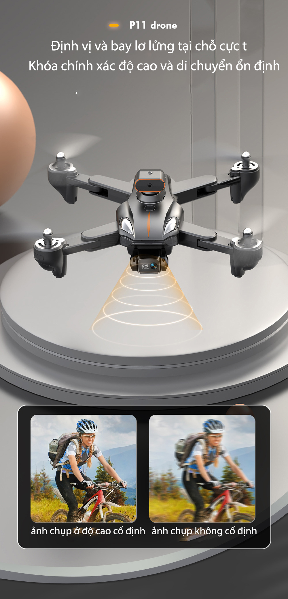 Máy Bay Flycam P11 PRO Max, Drone Camera Mini, Máy Bay Điều Khiển Từ Xa 4 Cánh Tầm Bay Xa, Lai cam Điều Khiển Từ Xa, Phờ Lai Cam