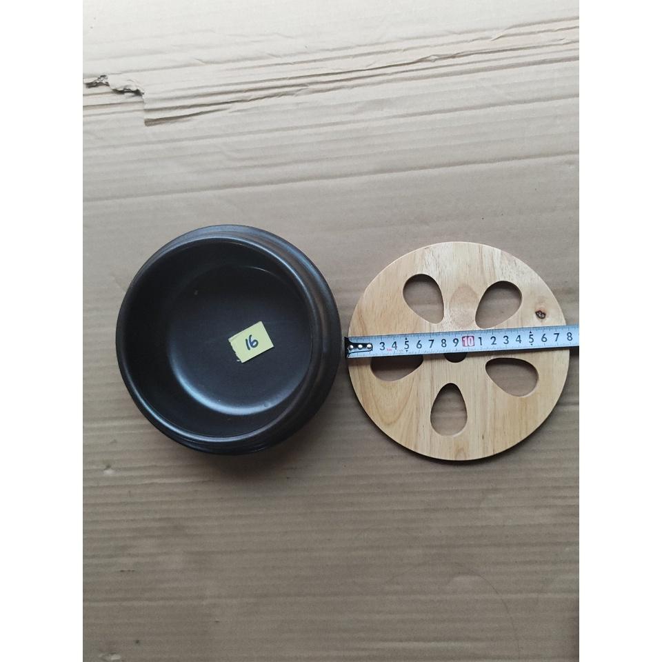 Đế gỗ lót nồ đất thố đất đường lính đế 18cm