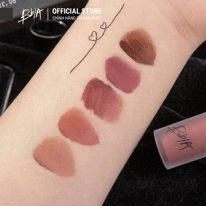 Son kem lì Bbia Last Velvet Lip Tint Version 8 5g (5 màu)