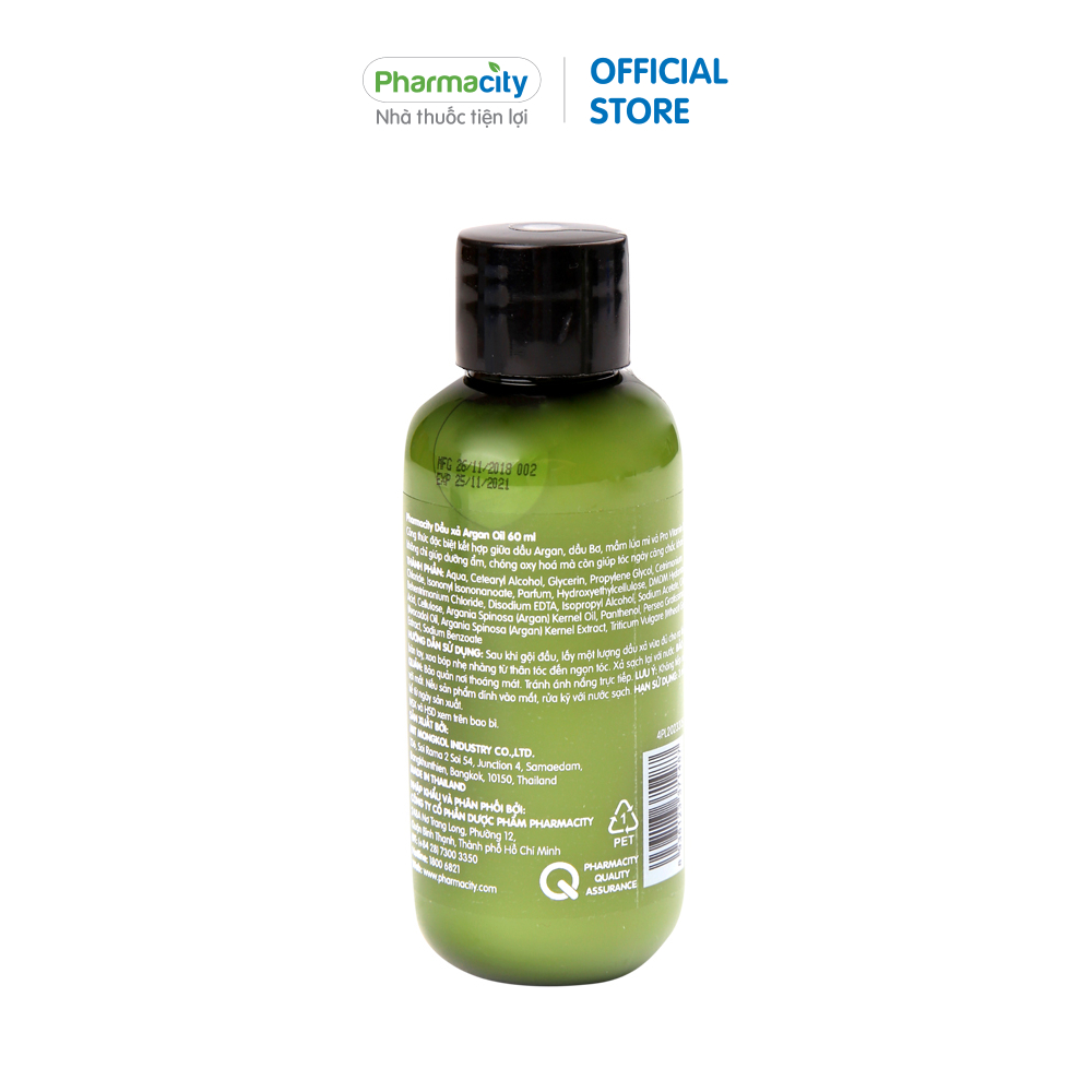 Dầu xả dưỡng ẩm Pharmacity với dầu Argan/Olive