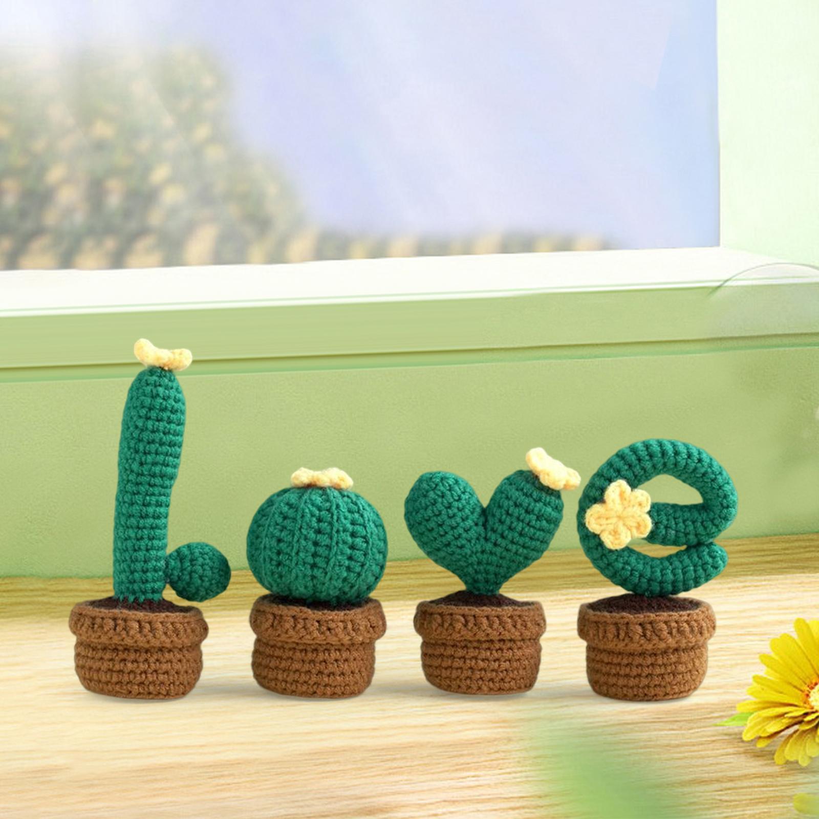 Crochet Kit Accessories Handmade Crocheted Planter for Kids Teens Beginners