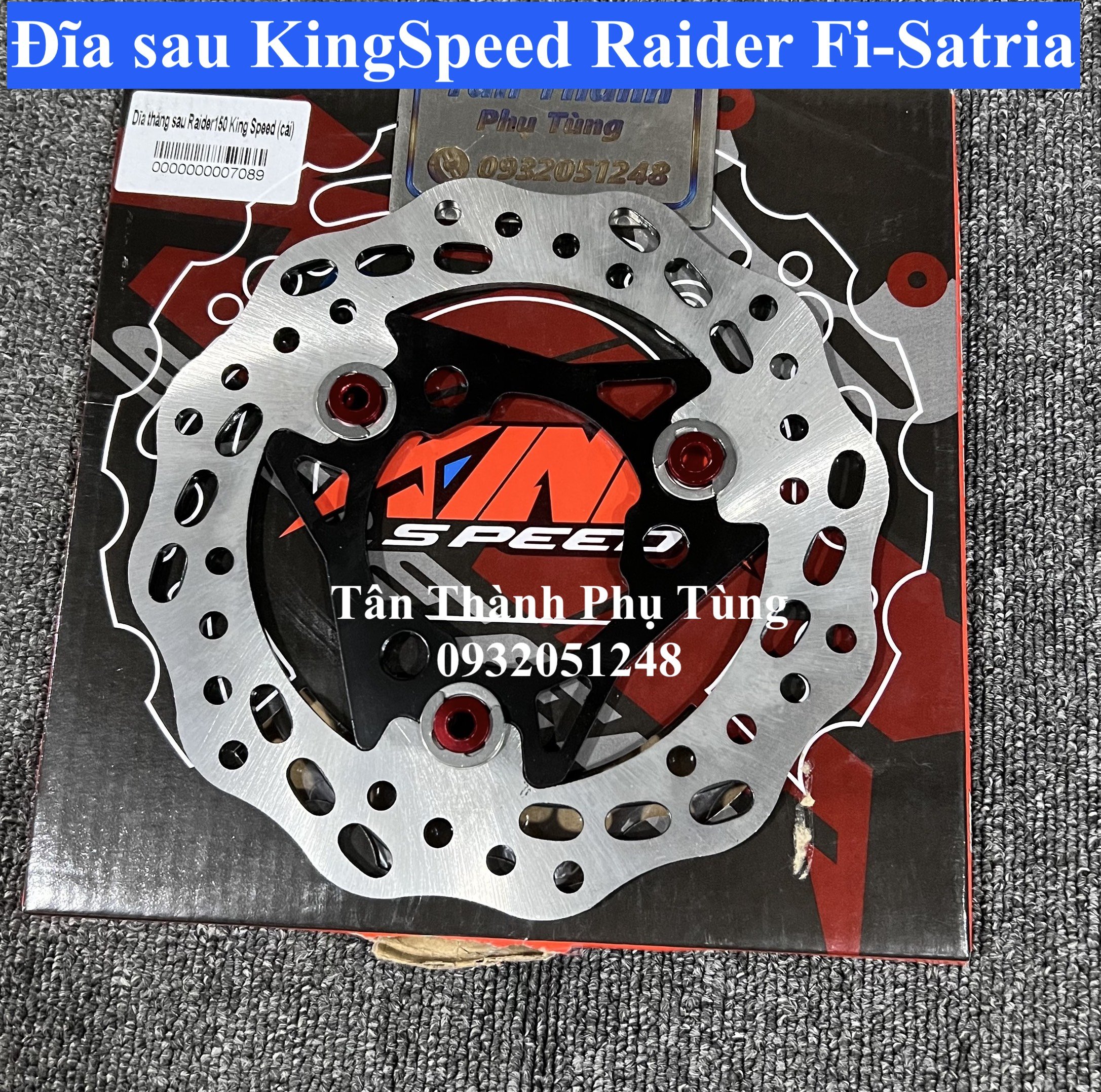 Đĩa trước sau KingSpeed dành cho Raider Fi, Satria