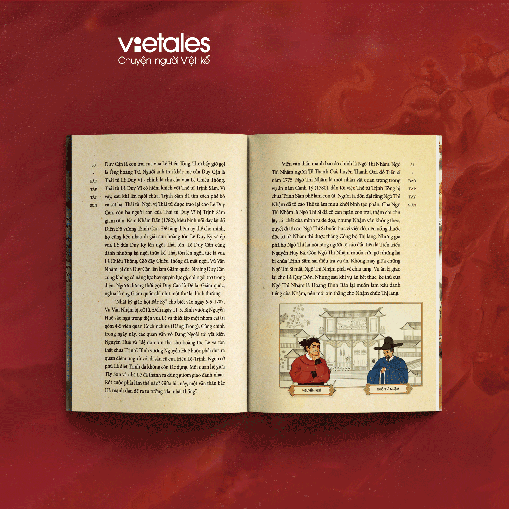 (Postcard chân dung Quang Trung, in màu toàn bộ) BÃO TÁP TÂY SƠN – Trần Hoàng Vũ – Vietales