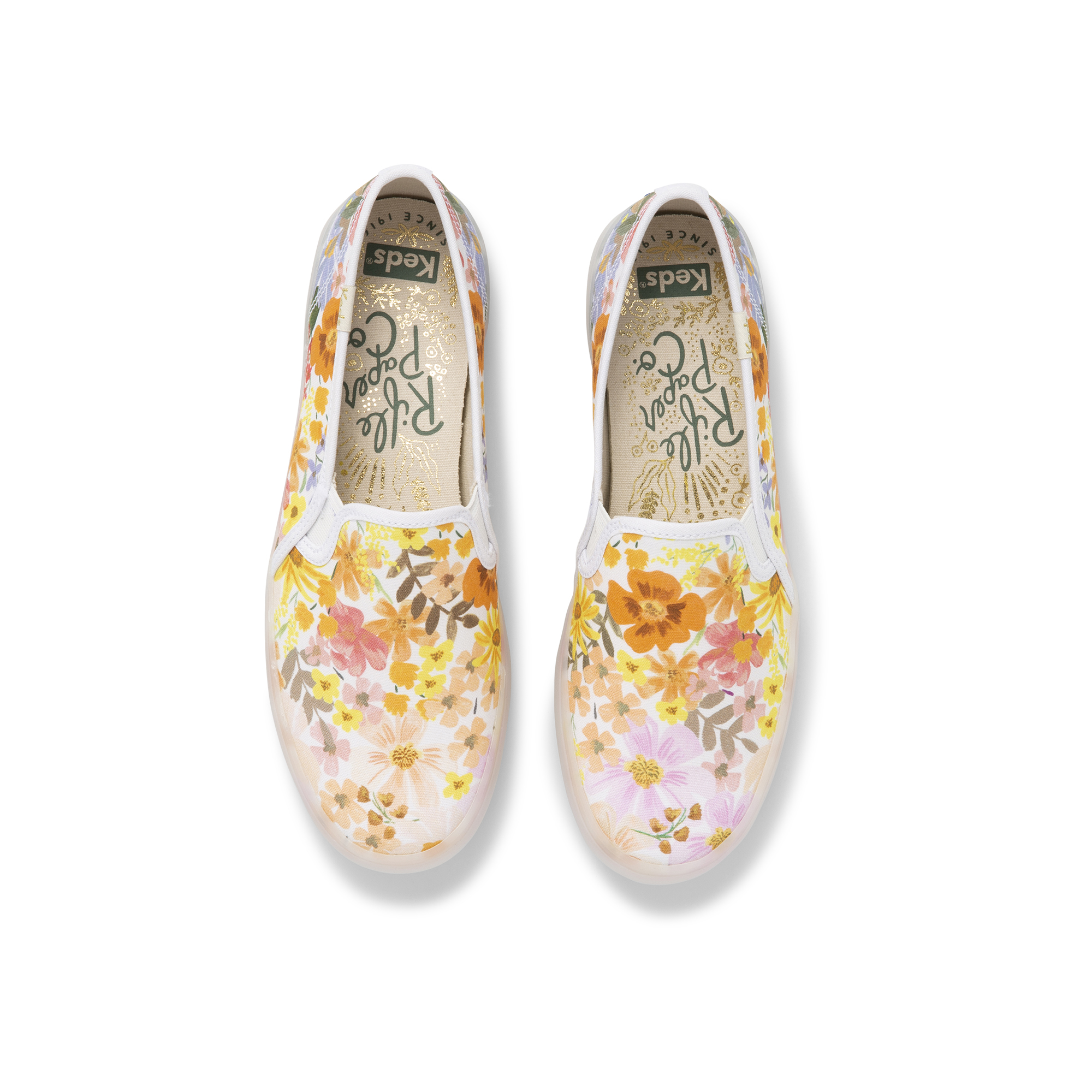 Giày Keds Nữ- Rifle Paper Co. Double Decker Marguerite Pink- KD066077