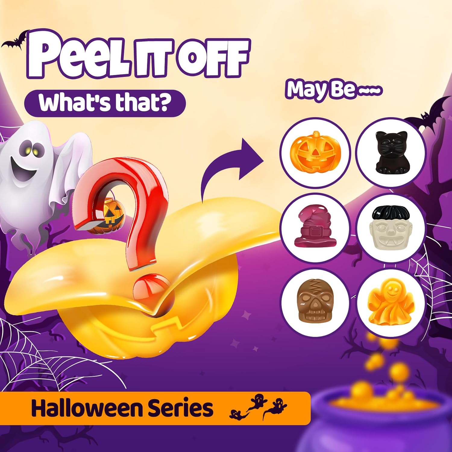 Kẹo Dẻo Bóc Vỏ Cokoc 60g - Phiên Bản Halloween