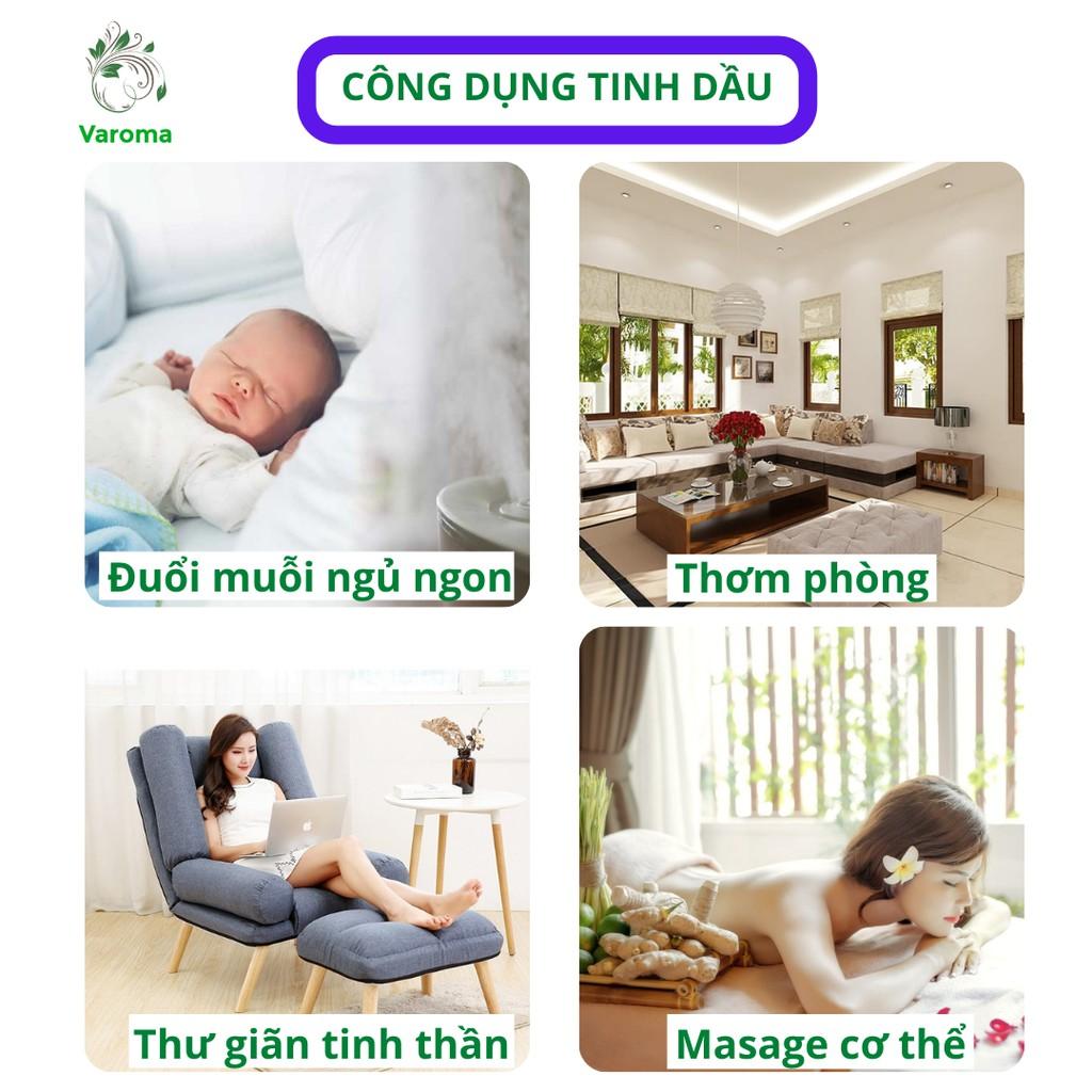 Tinh dầu Varoma thiên nhiên nguyên chất 10ml thơm phòng đuổi muỗi kiểm định chất lượng Quatest 3 nhập khẩu COA