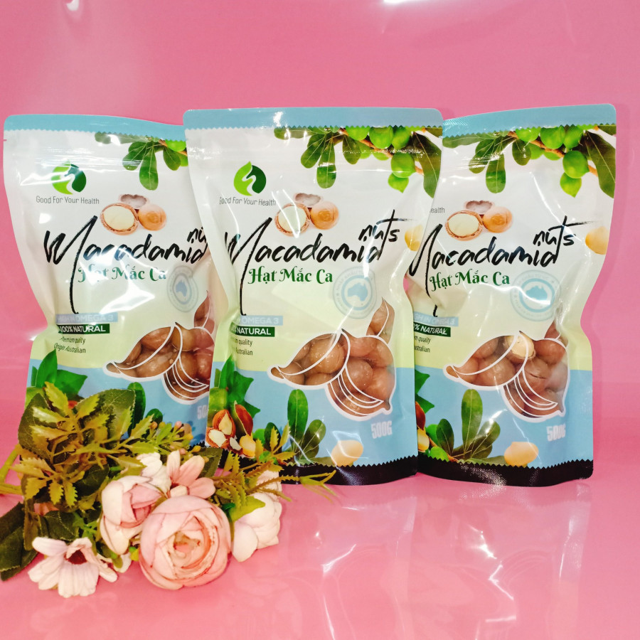 Hạt Macca nứt vỏ Úc túi 500g