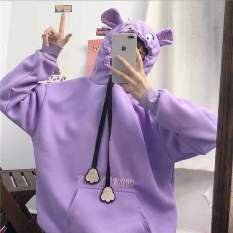 Áo hoodie tai hổ thêu dễ thương HANA60