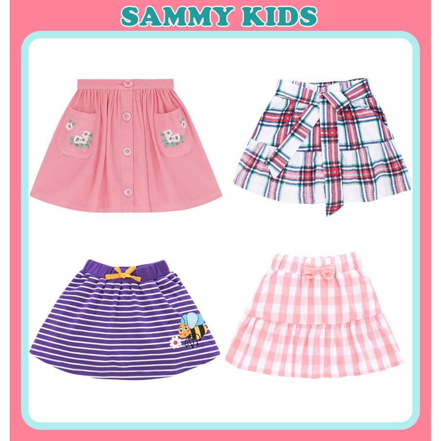 Chân váy bé gái dễ thương chất cotton mềm mát dáng Hàn Quốc xinh xắn Sammy Kids