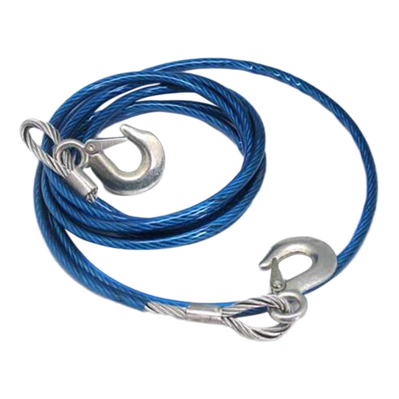 Trailer Rope Durable Heavy Duty Tow Strap with Hooks for Towing Hauling