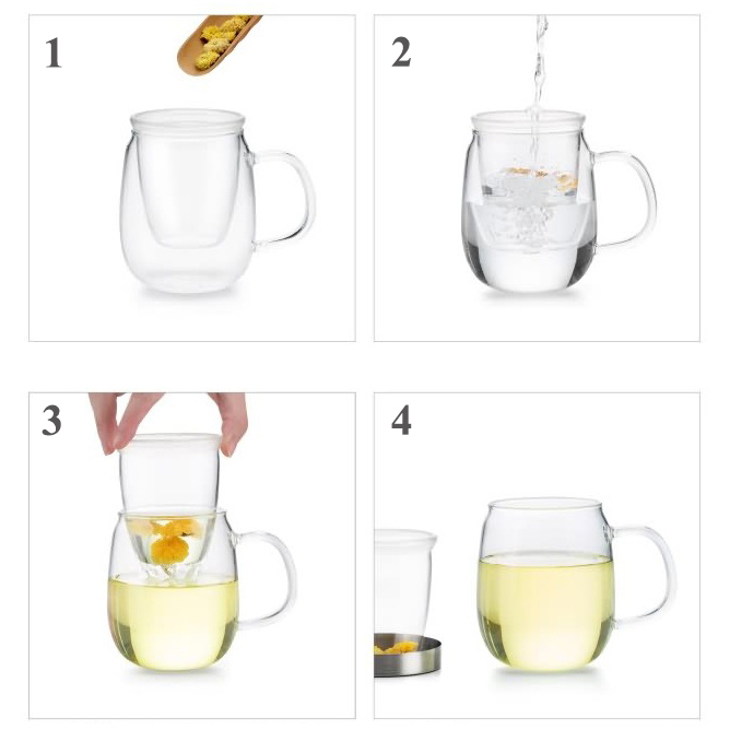 Ly lọc trà thủy tinh 500ml Samadoyo-S016B