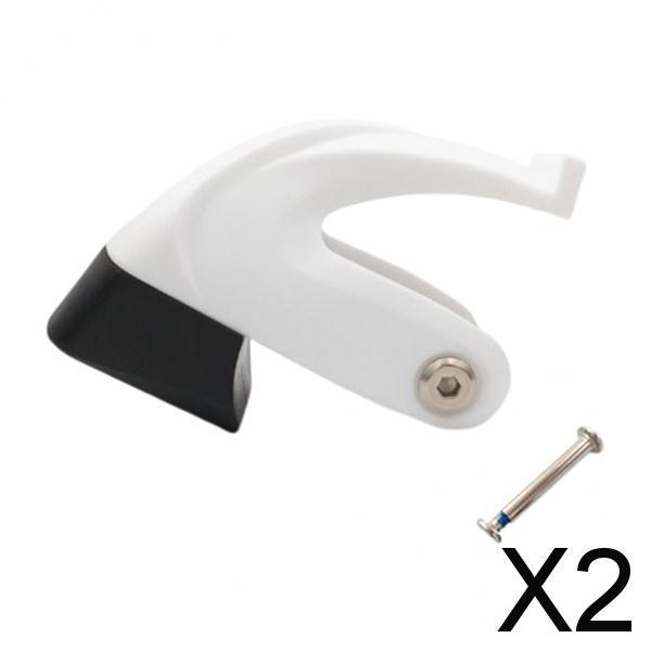 2xInline Skates Brakes Block Brake Roller Stopper White + Black
