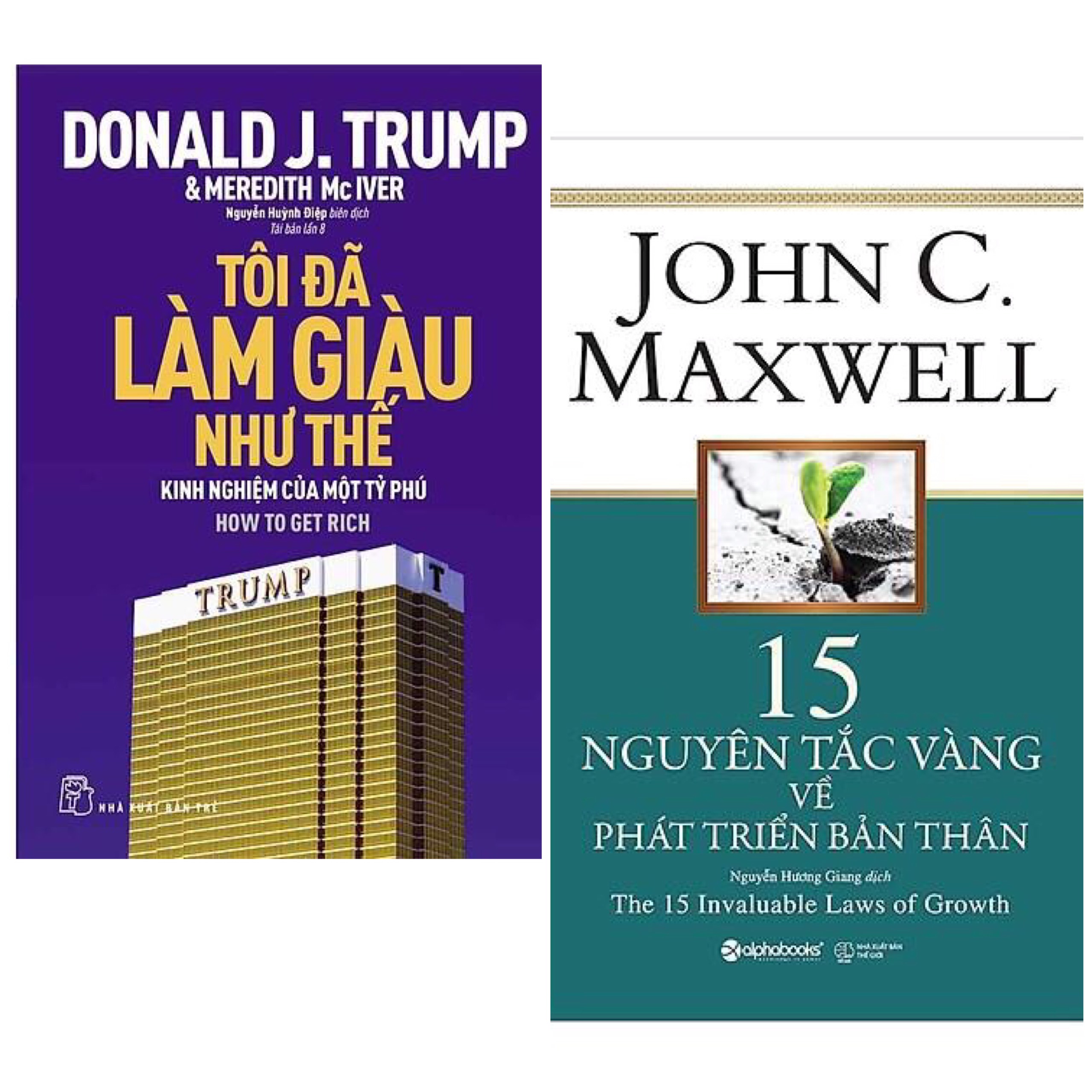 Combo 2 Cuốn :D.Trump - Tôi Đã Làm Giàu Như Thế + 15 Nguyên Tắc Vàng Về Phát Triển Bản Thân ( Hai Cuốn Sách Góp Phần Giúp Bạn Thành Công )