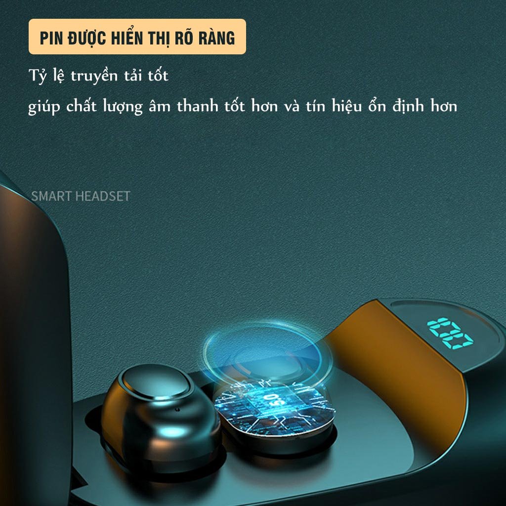 Tai Nghe Không Dây Bluetooth LANITH LB60 TWS 5.0 - TAI0LB60 - Thiết Kế Thể Thao Chống Thấm Nước Tai Nghe Nhét Tai Tai Nghe Có Micro LED Sạc Hộp - Âm Thanh Trung Thực, Tinh Tế - Hàng Nhập Khẩu