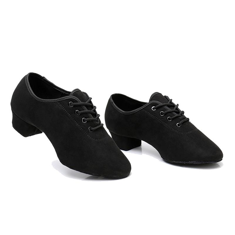 Giày khiêu vũ Latin của DKZSYIM Color: B Rubber-5CM Shoe Size: 34
