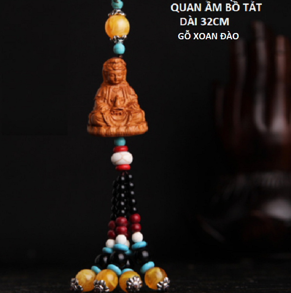 Dây treo ô tô hình Phật mẹ Quan Âm - Phong thủy