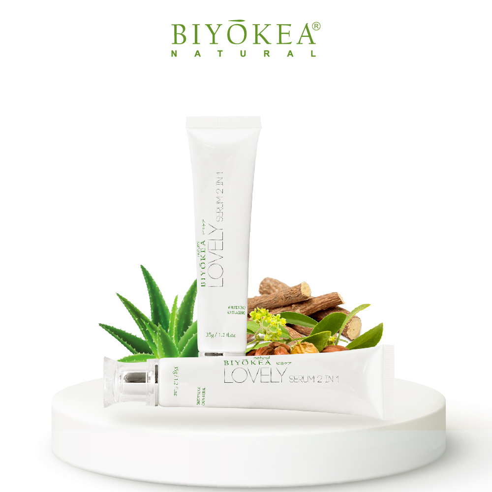 Lovely Serum 2 in 1 Biyokea sáng da ngừa lão hóa - 35g
