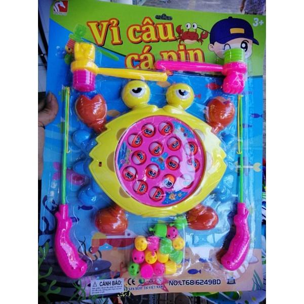 VỈ ĐỒ CHƠI 2 TRONG 1 CÂU CÁ, BÚA ĐẬP PIN
