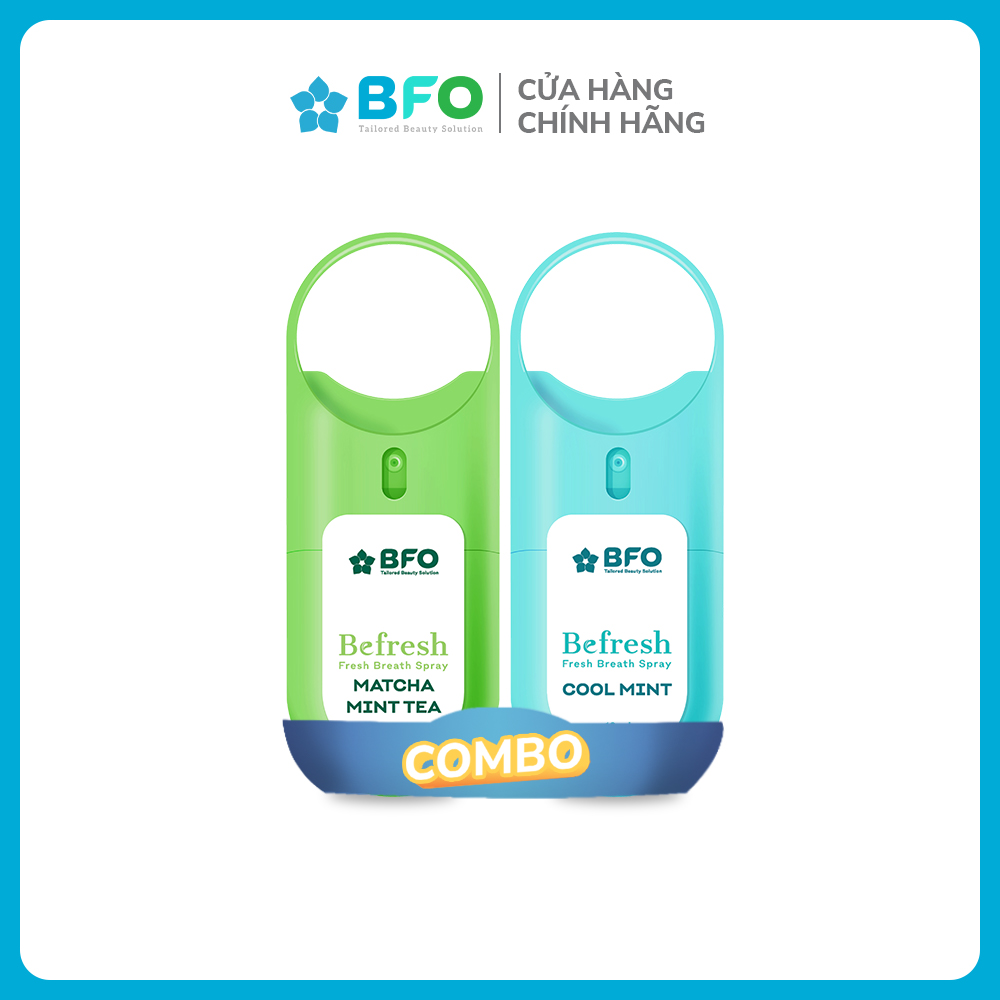 Combo 2 Xịt Thơm Miệng Befresh Cho Hơi Thở Thơm Mát Chỉ Trong 3 Giây Dung Tích 10ml