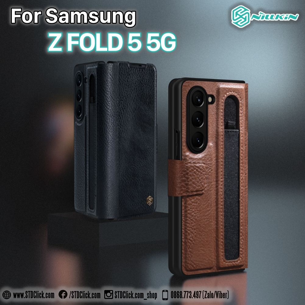 ỐP LƯNG DÀNH CHO ĐIỆN THOẠI SAMSUNG GALAXY Z FOLD 5 5G - Z FOLD 4 5G NILLKIN AOGE CÓ KHE GIỮ BÚT