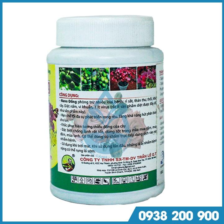 Nano Đồng Diệt nấm bệnh cho cây trồng, xử lý rong rêu, giúp xanh lá, cứng cây - chai 100ml