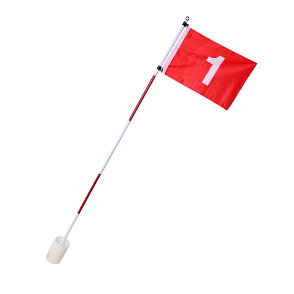 Backyard Practice Golf Hole Cup Flag Stick Pole, Golf Putting Green Flagstick, Perfect Gift for Golfers