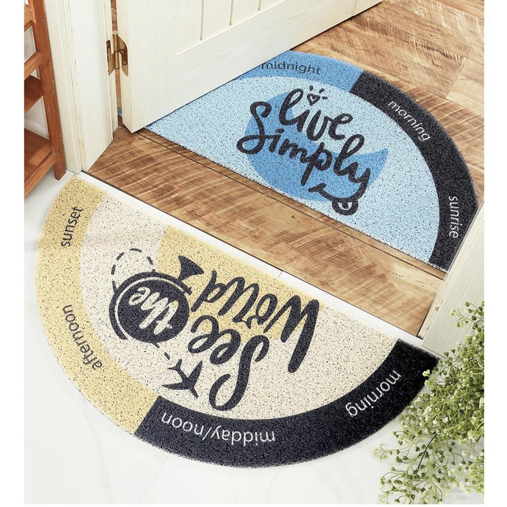 Lót chà chân đặt để cửa ra vào trang trí nhà cửa Crescent See World