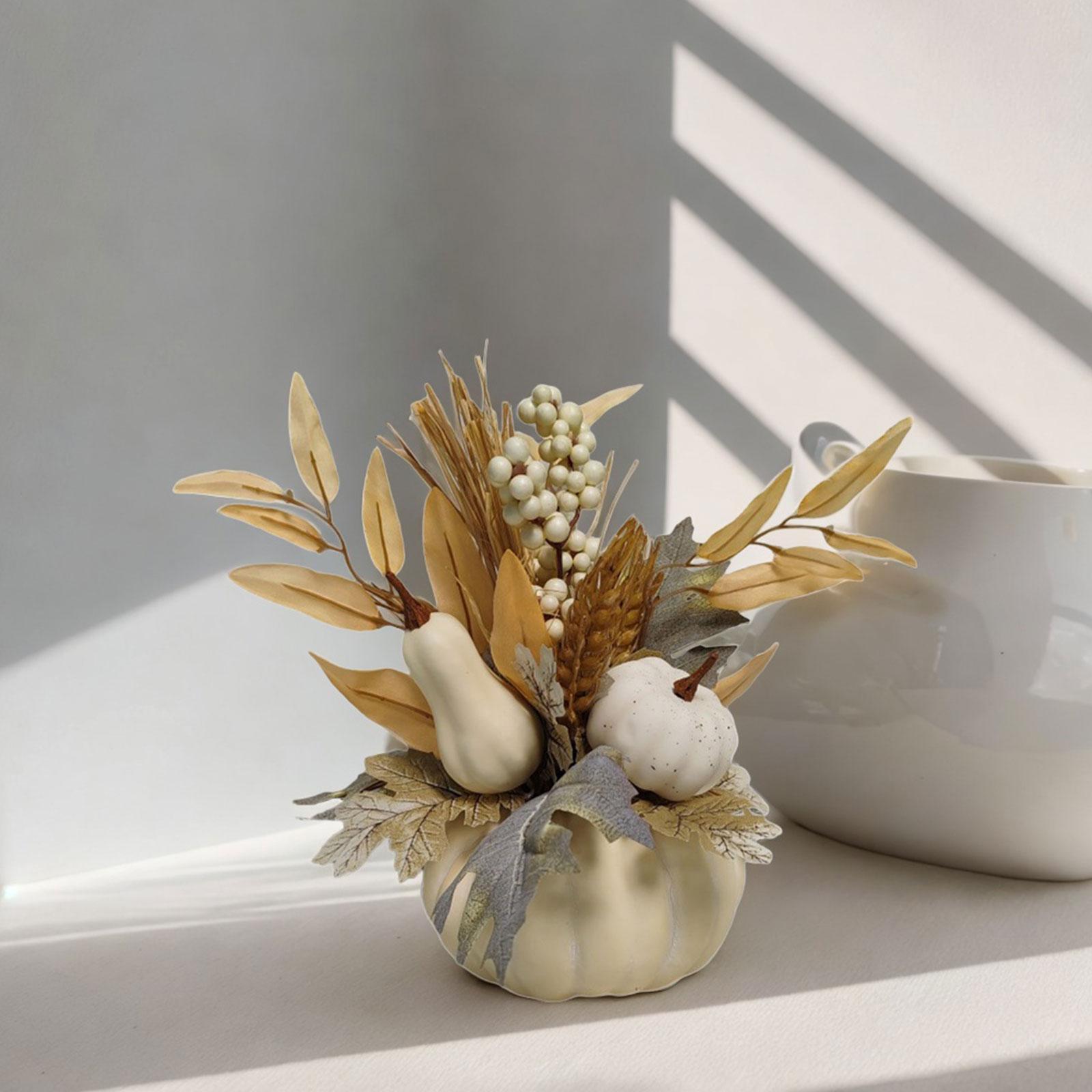 Artificial Halloween Pumpkin Decor Ornament for Bedroom Thanksgiving Wedding