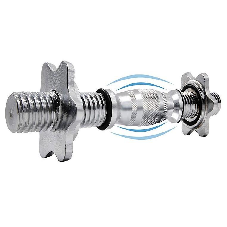 Đòn tập tạ tay bầu 38cm xi mạ inox Reefit
