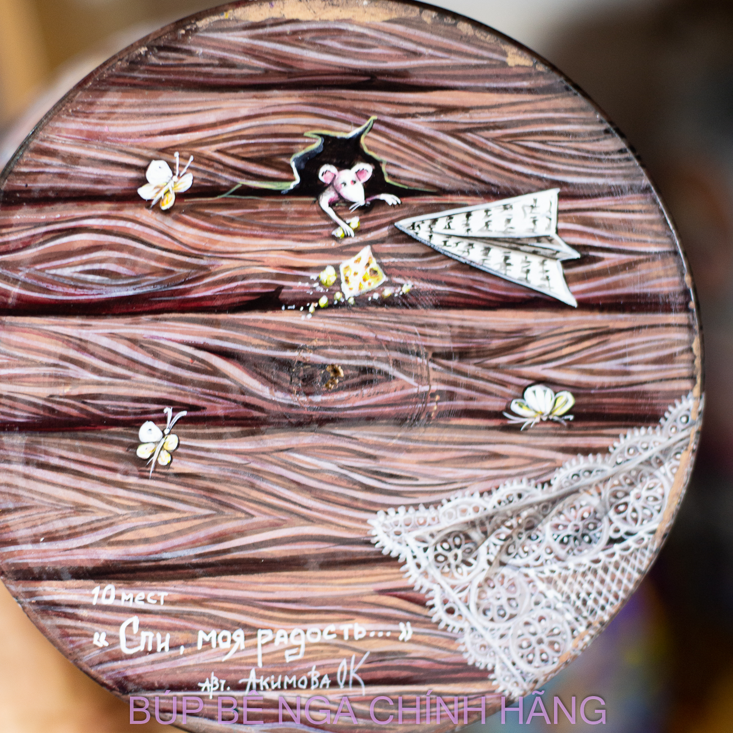 BỘ BÚP BÊ NGA 10 LỚP 35CM CỠ LỚN HOA VĂN "CHÚ MÈO BA-TƯ" CỰC ĐẸP VÀ ĐỘC ĐÁO PHONG CÁCH