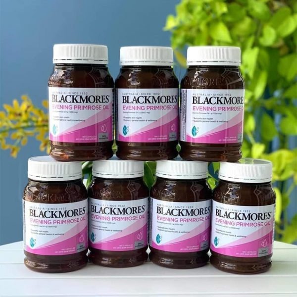 Combo 2 lọ Thực Phẩm Bảo Vệ Sức Khỏe Tinh Dầu Hoa Anh Thảo Blackmores Evening Primrose Oil Hỗ Trợ Cân Bằng Nội Tiết Tố Nữ