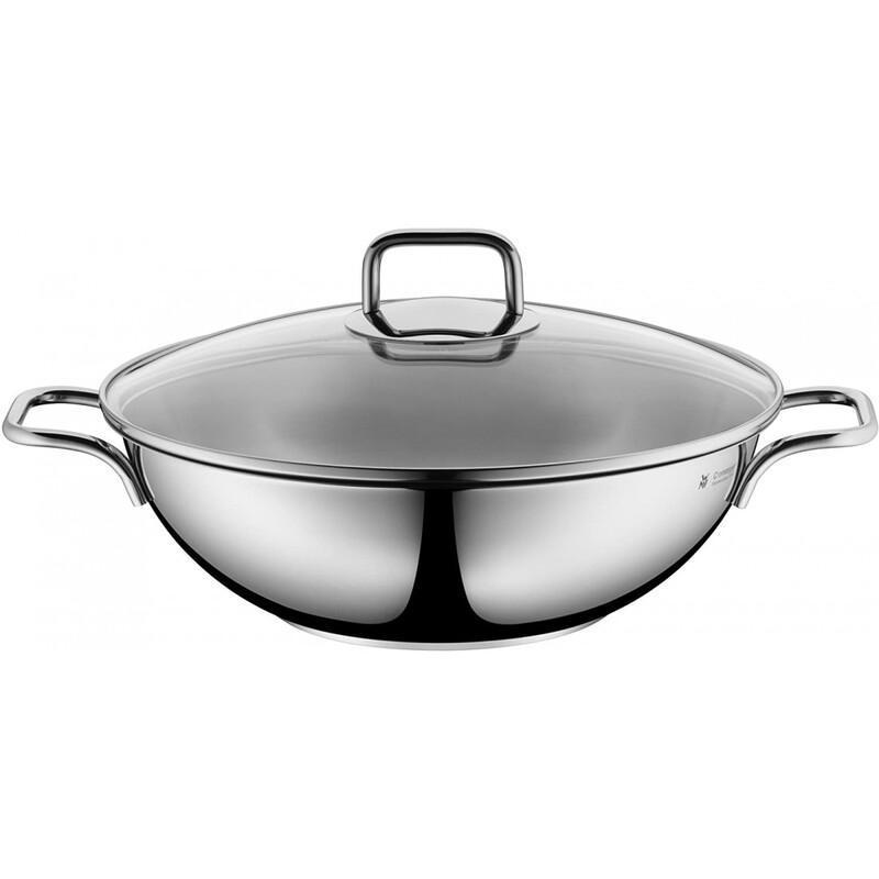 Chảo 2 Quai WMF Wok Party 28cm Nhập Đức, Chảo Bếp Từ Sâu Lòng Chất Liệu Thép Không Gỉ, Dẫn Nhiệt Tốt, Nhập Đức