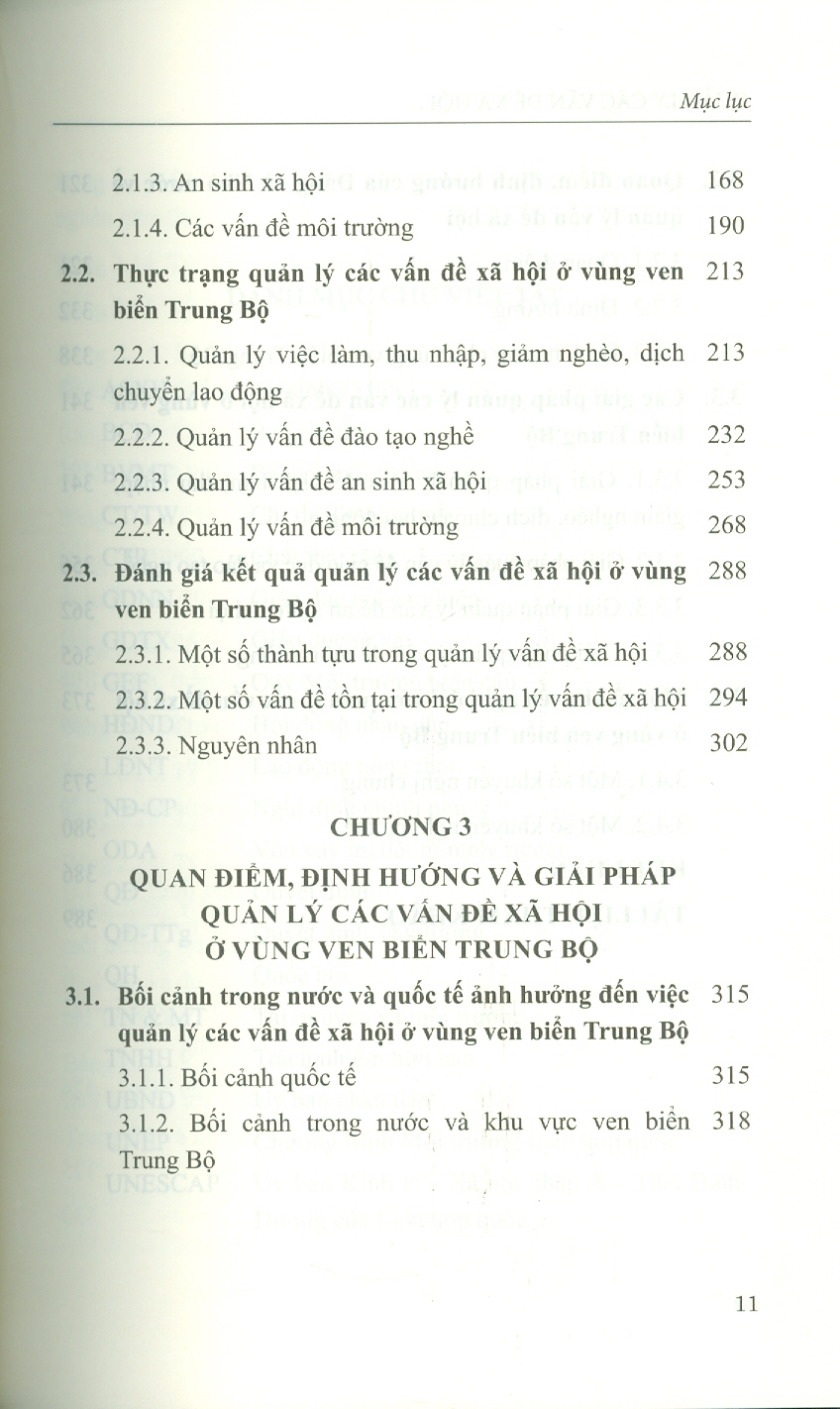 Quản Lý Các Vấn Đề Xã Hội Ở Vùng Ven Biển Trung Bộ - Thực Trạng Và Giải Pháp (Sách chuyên khảo)
