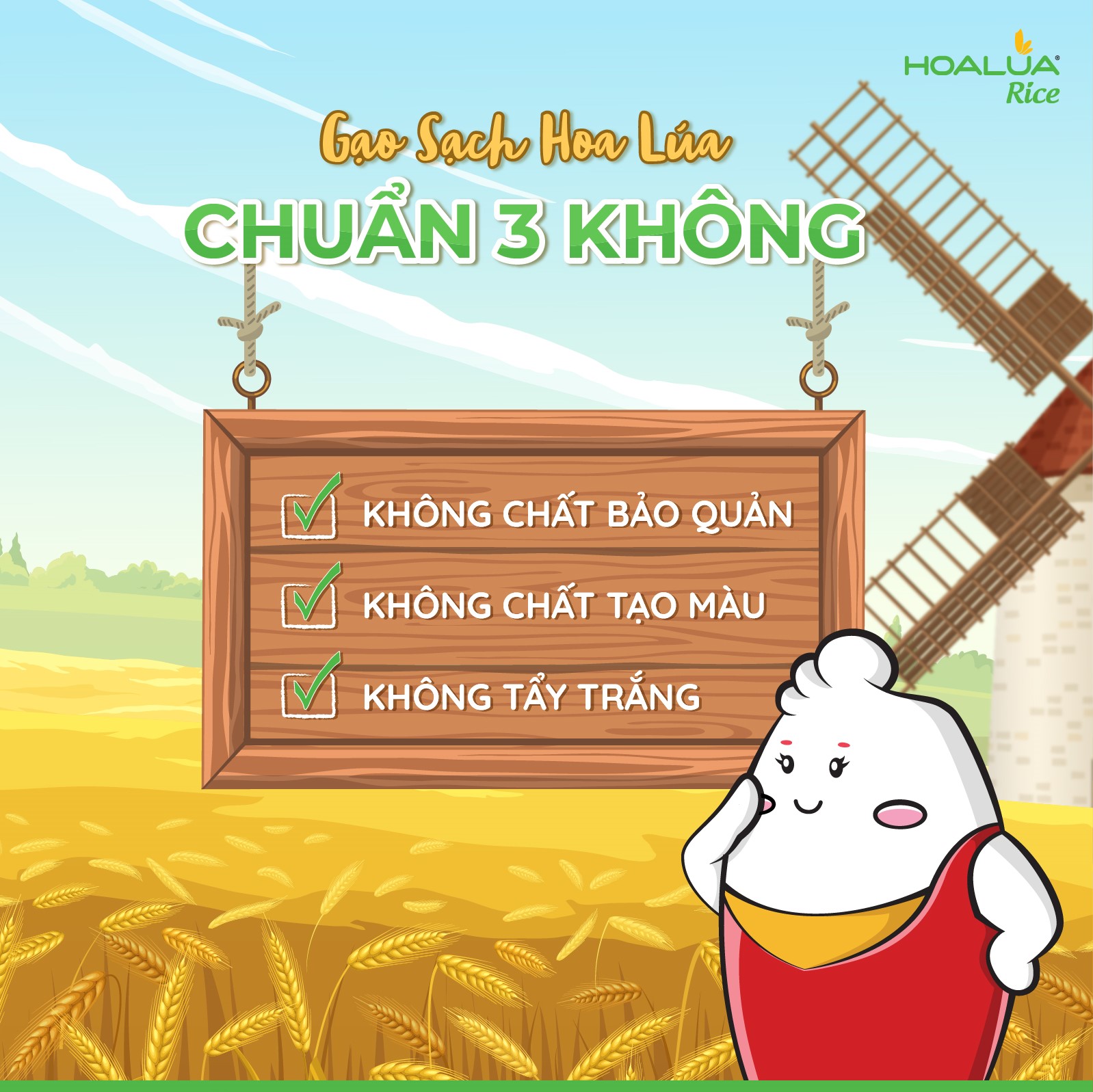 Gạo ST25 Hoa Lúa túi 2kg - Dẻo nhiều, mềm cơm, thơm đặc trưng (Sản phẩm mới)
