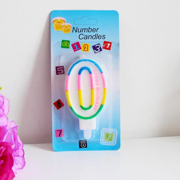 Nến số sắc màu trang trí bánh sinh nhật( 1 cây) J7ST2000008