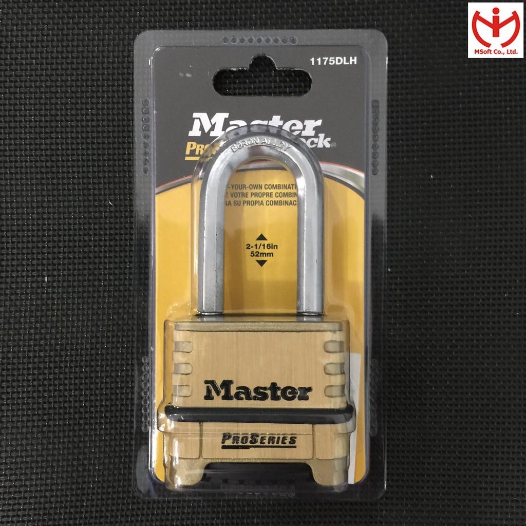 Ổ khóa số càng dài Master Lock 1175 DLH thân đồng 57mm càng dài 52mm dòng ProSeries - MSOFT