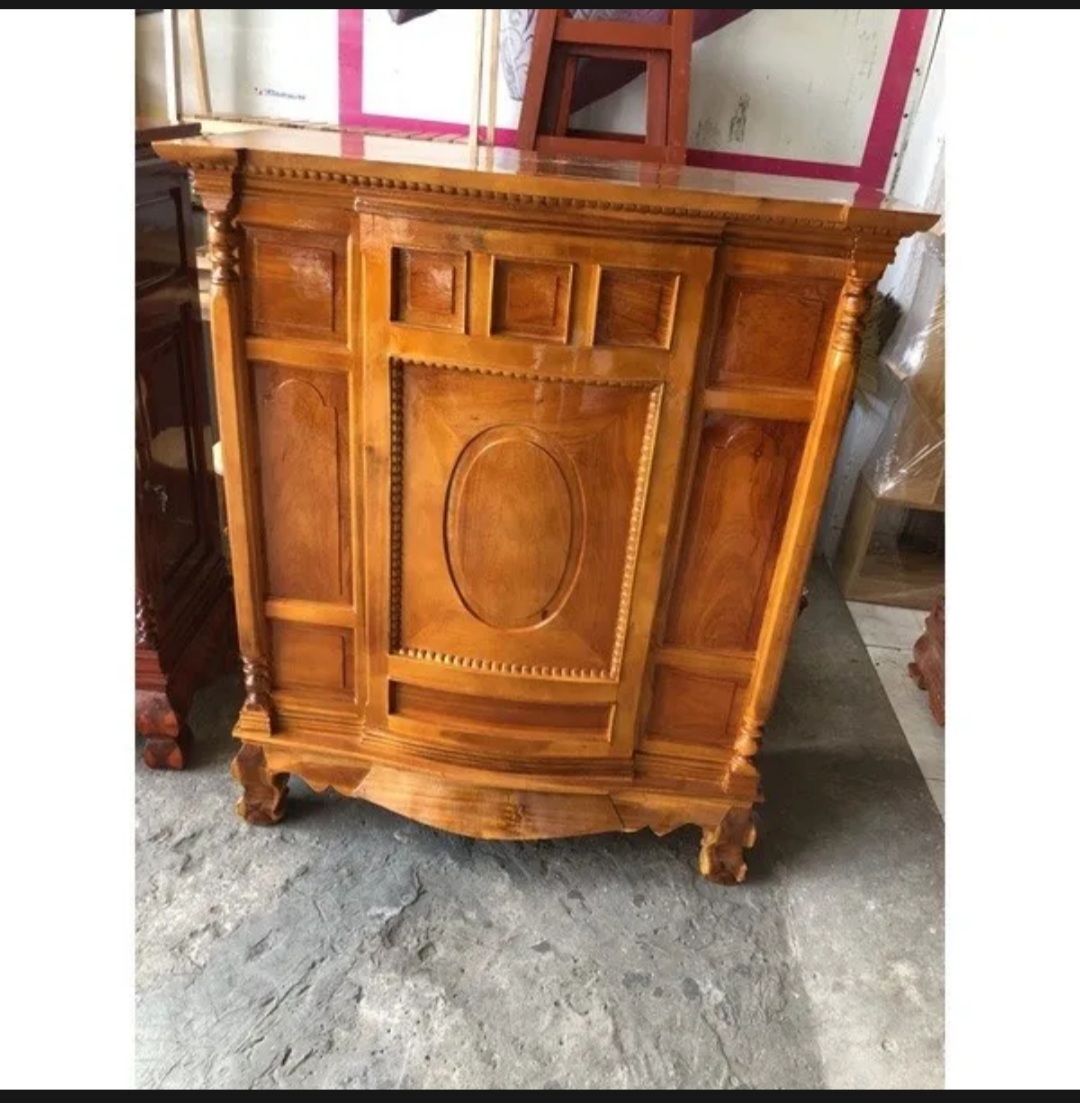 TỦ THỜ GIA TIÊN,BÀN CÚNG GỖ TRÀM CAO CẤP NGANG 1M20 CAO 1M35