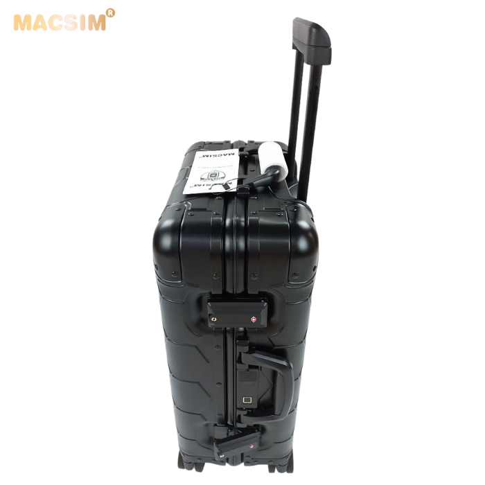 Vali hợp kim nhôm nguyên khối MS1317 Macsim cao cấp màu bạc, màu đen cỡ 20inches