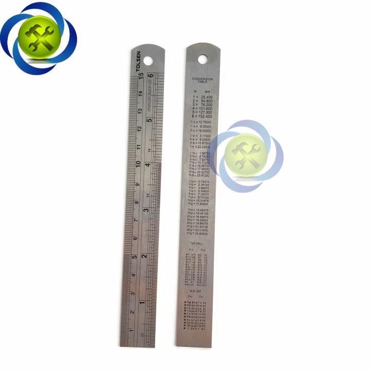 Thước lá 150mm Tolsen 35024 kích thước 150mm x 19mm x 0.8mm