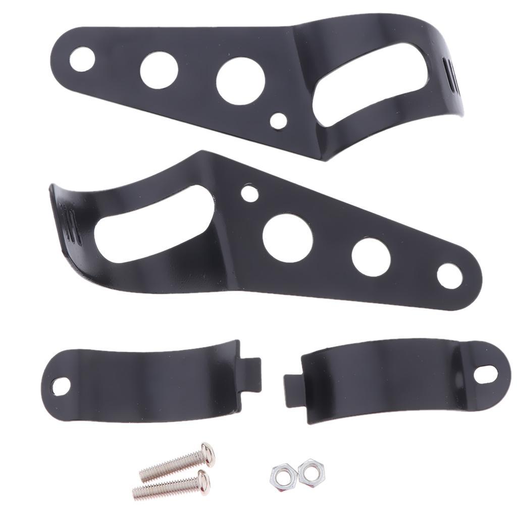 38-51mm Motorcycle Headlight Mount Bracket Holder Bottom Mount Universal