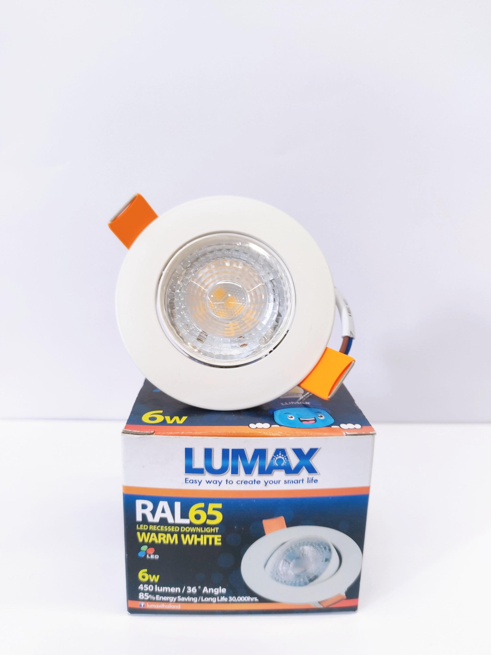 ĐÈN ÂM TRẦN LUMAX - RAL65/W/6W - TUỔI THỌ 30.000 GIỜ - XX THÁI LAN