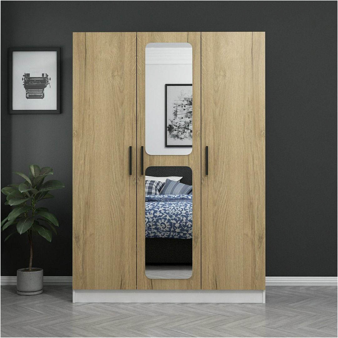 Tủ quần áo gỗ hiện đại SMLIFE Combinos | Gỗ MDF dày 17mm chống ẩm | D135xR52xC190cm