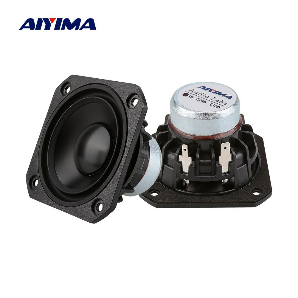 AIYIMA 2 Chiếc 2.5 Inch Loa Toàn Dải 4 8 Ohm 15W Loa Âm Thanh Cột 25 Nhân Loa Nhà DIY Rạp Hát Color: 8 Ohm Speaker Woofer Size/Full-Range Size: 2.5"